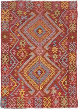 Full view of New Modern Design rug from Pakistan, 181 × 128 cm in Multi Color tones