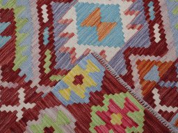 Surface texture of New Modern Design rug with natural Wool and intricate pattern