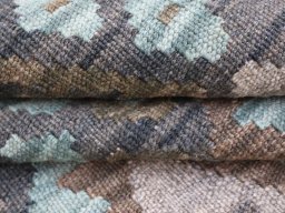 Close-up detail of New Modern Design rug from Pakistan showing Wool weave