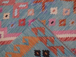 Surface texture of New Modern Design rug with natural Wool and intricate pattern