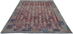 Full view of New Modern Design rug from Pakistan, 287 × 256 cm in Multi Color tones