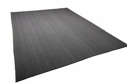 Corner detail of New Modern Design rug showing border pattern and Wool pile
