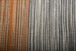 Close-up detail of New Modern Design rug from Iran / Persia showing Wool weave