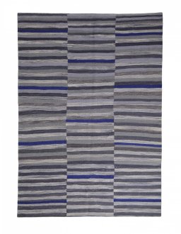 Full view of New Modern Design rug from Iran / Persia, 268 × 191 cm in Gray tones