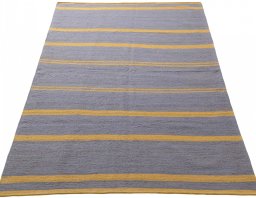Surface texture of New Modern Design rug with natural Wool and intricate pattern