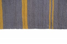 Close-up detail of New Modern Design rug from Iran / Persia showing Wool weave
