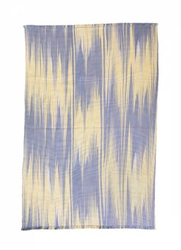 Full view of New Modern Design rug from Iran / Persia, 296 × 199 cm in Yellow tones