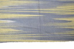 Close-up detail of New Modern Design rug from Iran / Persia showing Wool weave