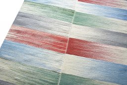 Surface texture of New Modern Design rug with natural Wool and intricate pattern