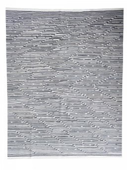 Full view of New Modern Design rug from Iran / Persia, 388 × 302 cm in Beige tones