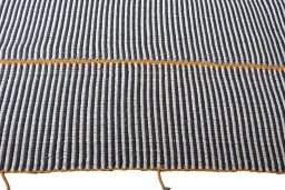 Close-up detail of New Modern Design rug from Iran / Persia showing Wool weave