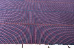 Close-up detail of New Modern Design rug from Iran / Persia showing Wool weave