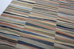 Surface texture of New Modern Design rug with natural Wool and intricate pattern