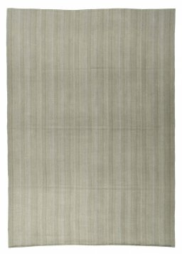 Full view of New Modern Design rug from Iran / Persia, 351 × 250 cm in Beige tones