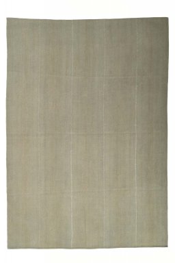 Full view of New Modern Design rug from Iran / Persia, 352 × 248 cm in Beige tones