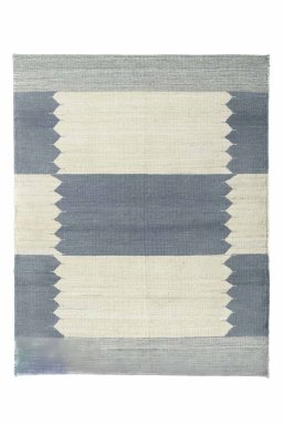 Full view of New Modern Design rug from Iran / Persia, 156 × 124 cm in Beige tones