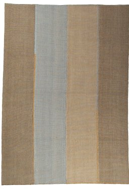 Full view of New Modern Design rug from Iran / Persia, 312 × 221 cm in Yellow tones