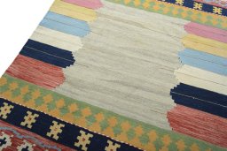 Surface texture of New Modern Design rug with natural Wool and intricate pattern