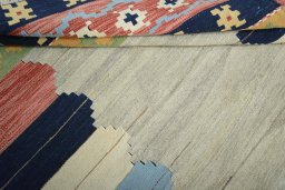Full view of New Modern Design rug from Iran / Persia, 185 × 130 cm in Multi Color tones