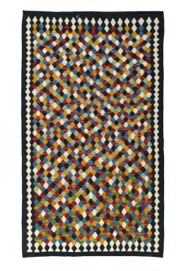 Full view of New Modern Design rug from Iran / Persia, 175 × 101 cm in Multi Color tones