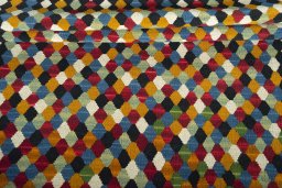 Full view of New Modern Design rug from Iran / Persia, 175 × 101 cm in Multi Color tones
