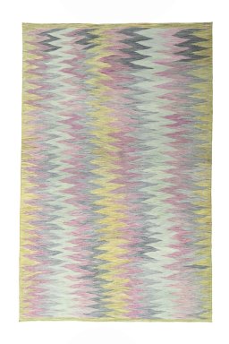 Full view of New Modern Design rug from Iran / Persia, 308 × 198 cm in Multi Color tones