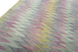 Surface texture of New Modern Design rug with natural Wool and intricate pattern