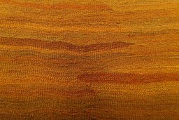 Backside of handmade New Modern Design rug showing knot structure and weave density