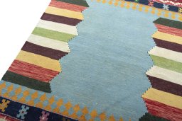 Surface texture of New Modern Design rug with natural Wool and intricate pattern