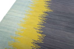 Surface texture of New Modern Design rug with natural Wool and intricate pattern