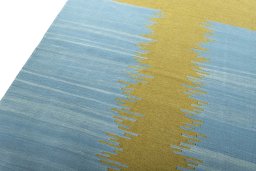 Surface texture of New Modern Design rug with natural Wool and intricate pattern
