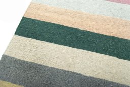 Surface texture of New Modern Design rug with natural Wool and intricate pattern