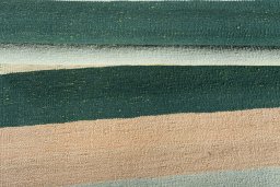 Full view of New Modern Design rug from Iran / Persia, 288 × 68 cm in Multi Color tones