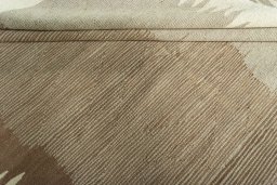 Full view of New Modern Design rug from Iran / Persia, 240 × 169 cm in Beige tones