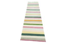 Close-up detail of New Modern Design rug from Iran / Persia showing Wool weave
