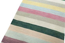 Surface texture of New Modern Design rug with natural Wool and intricate pattern