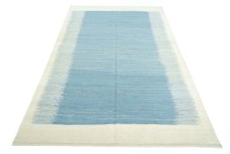 Surface texture of New Modern Design rug with natural Wool and intricate pattern
