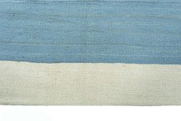 Close-up detail of New Modern Design rug from Iran / Persia showing Wool weave