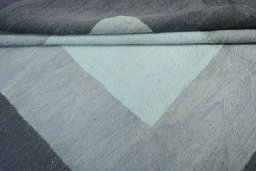 Full view of New Modern Design rug from Iran / Persia, 213 × 199 cm in Gray tones