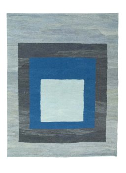 Full view of New Modern Design rug from Iran / Persia, 195 × 152 cm in Gray tones