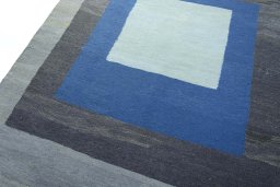 Surface texture of New Modern Design rug with natural Wool and intricate pattern