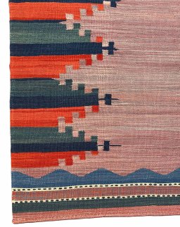 Central medallion detail of New Modern Design rug from Iran / Persia