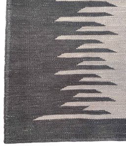 Full view of New Modern Design rug from Iran / Persia, 216 × 156 cm in Gray tones
