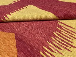 Surface texture of New Modern Design rug with natural Wool and intricate pattern