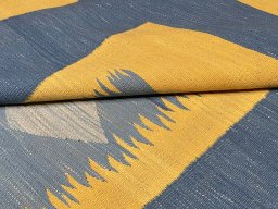 Surface texture of New Modern Design rug with natural Wool and intricate pattern