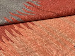 Surface texture of New Modern Design rug with natural Wool and intricate pattern