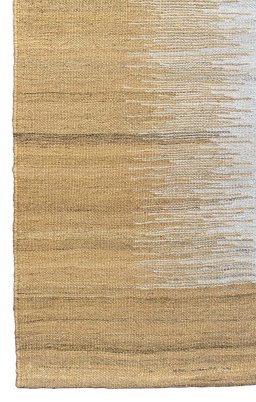 Surface texture of New Modern Design rug with natural Wool and intricate pattern