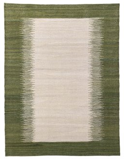 Full view of New Modern Design rug from Iran / Persia, 201 × 153 cm in Beige tones