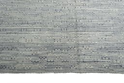 Close-up detail of New Modern Design rug from Iran / Persia showing Wool weave