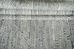 Full view of New Modern Design rug from Iran / Persia, 366 × 91 cm in Gray tones
